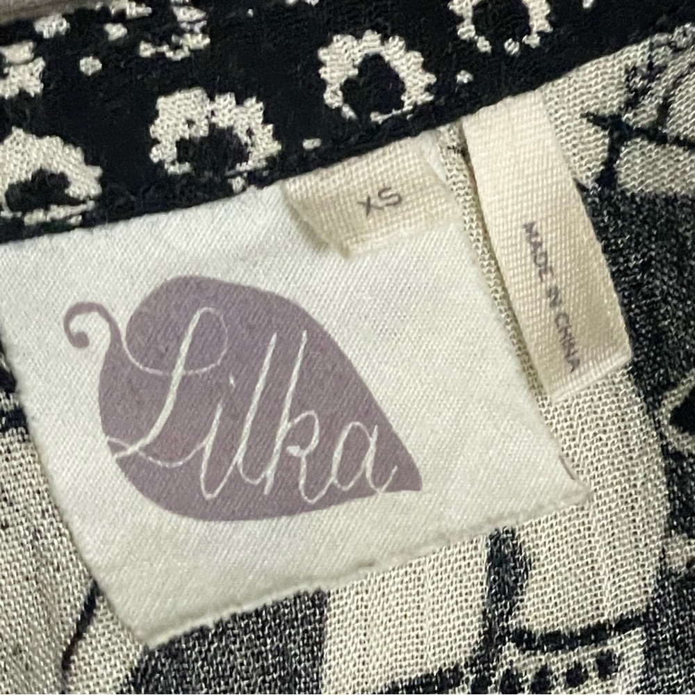 Anthropologie Lilka Jaipur Elephant Jumpsuit Black Ivory Sleeveless Sz XS - Picture 5 of 12
